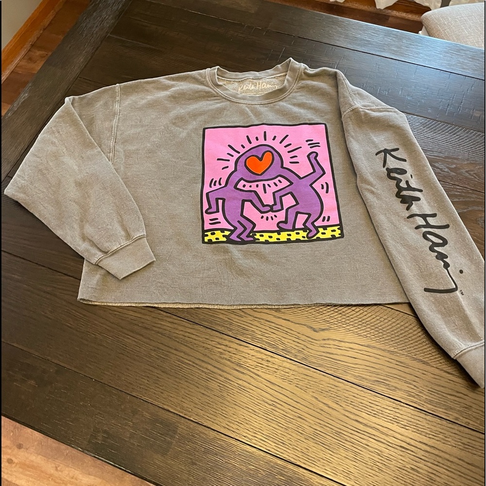 Keith Haring womens M/L crop top